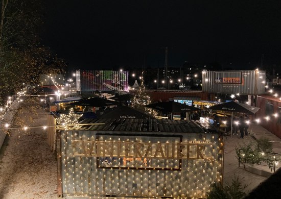 Wintersprookje in het Gleispark Oldenburg